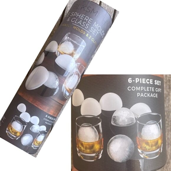 NEW! BLKSMITH Ice Sphere Molds & Cocktail Glass Set 🍹❄️ - Picture 2 of 10